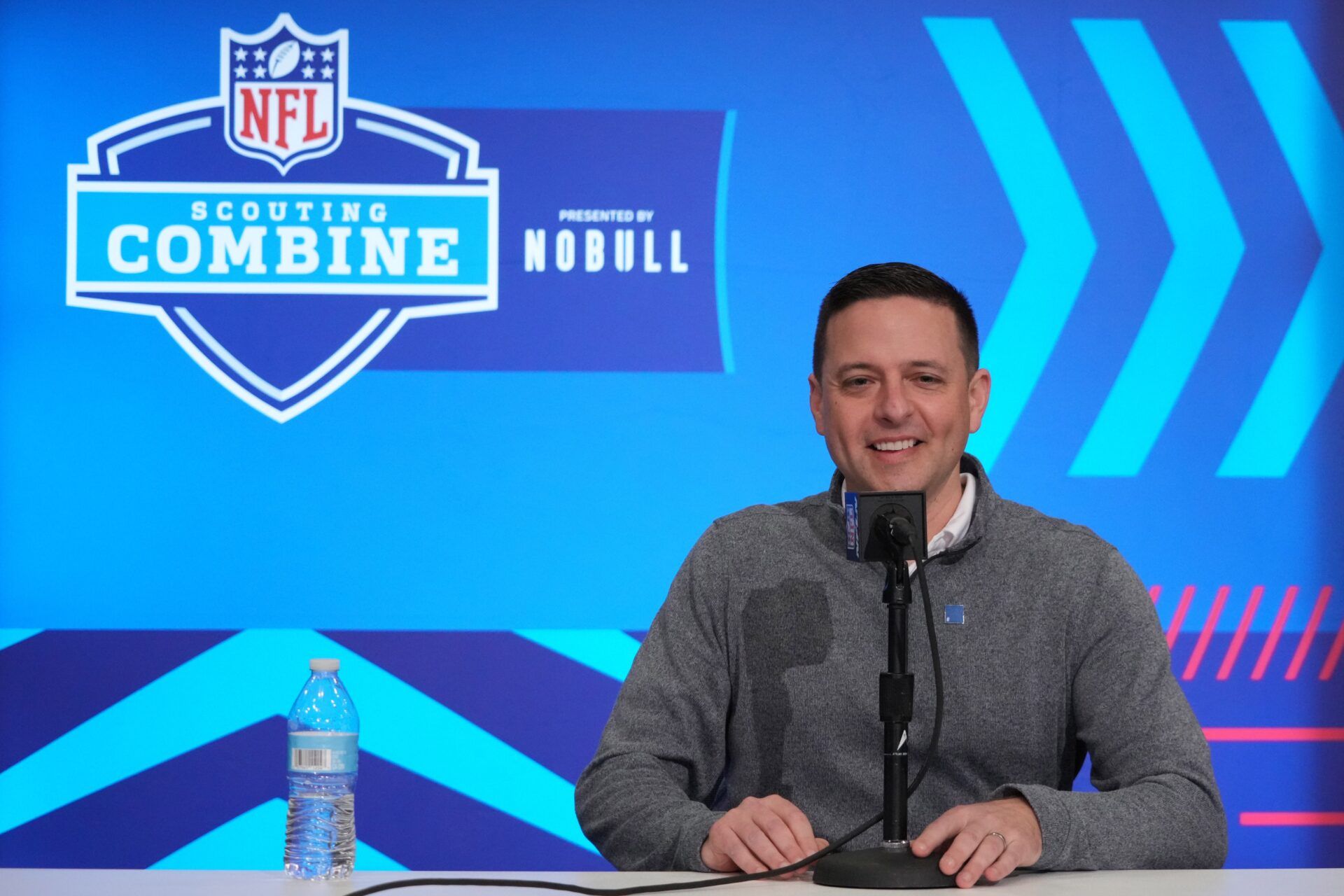 New England Patriots director of scouting Eliot Wolf during the NFL Scouting Combine at Indiana Convention Center.