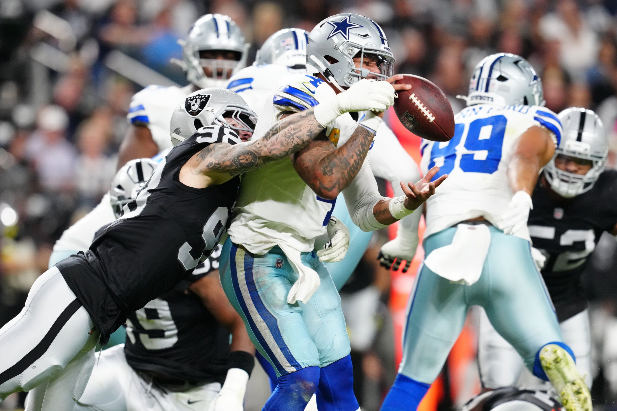 Raiders Star Maxx Crosby Sends Bold Message to Cowboys QB Dak Prescott  Before MNF Clash