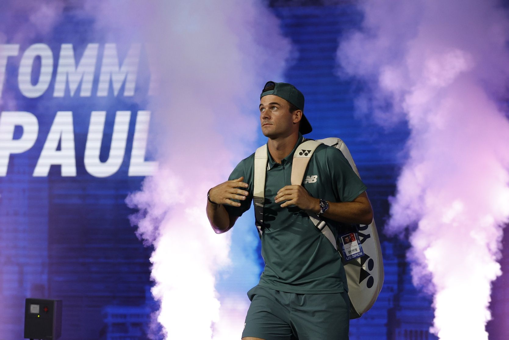 Tommy Paul (USA) walks onto the court prior to his match against Alexander Bublik (KAZ) (not pictured) on day seven of the 2025 US Open tennis championships at Billie Jean King National Tennis Center.