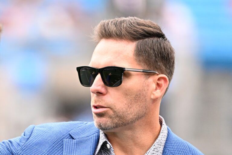 Carolina Panthers general manager Dan Morgan before the game at Bank of America Stadium.