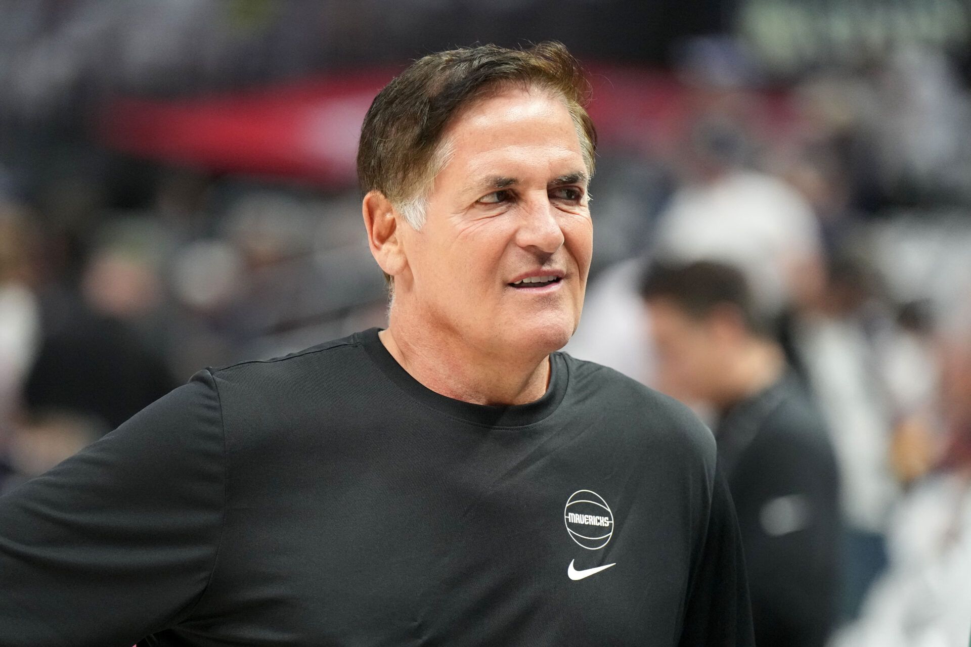 Dallas Mavericks owner Mark Cuban reacts during game five of the first round for the 2024 NBA playoffs against the LA Clippers at Crypto.com Arena.