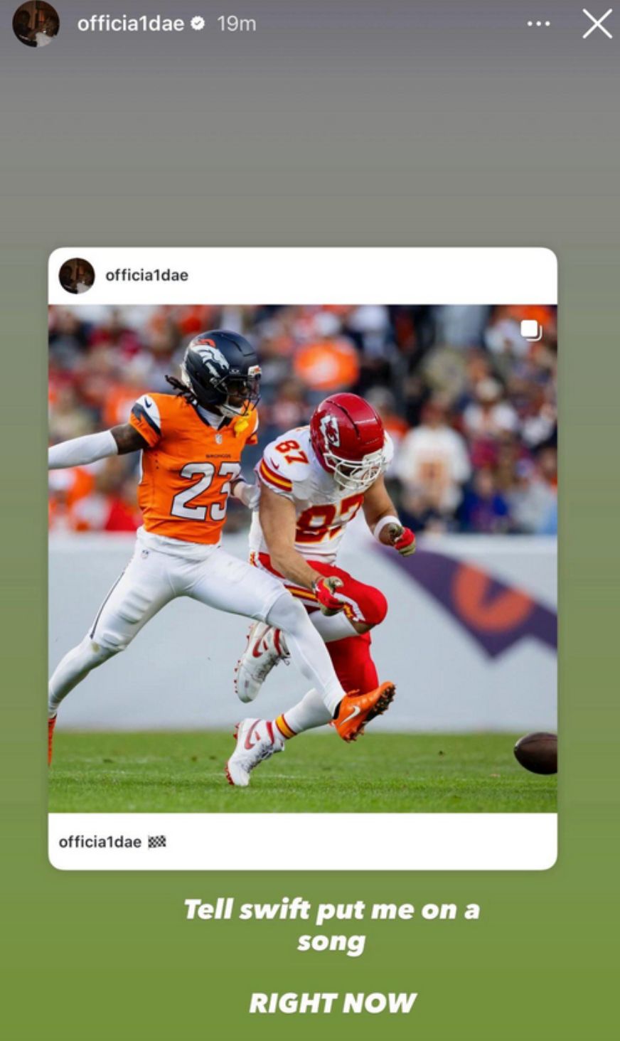Jahdae Barron sends message to Travis Kelce