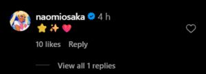 Naomi Osaka on Instagram