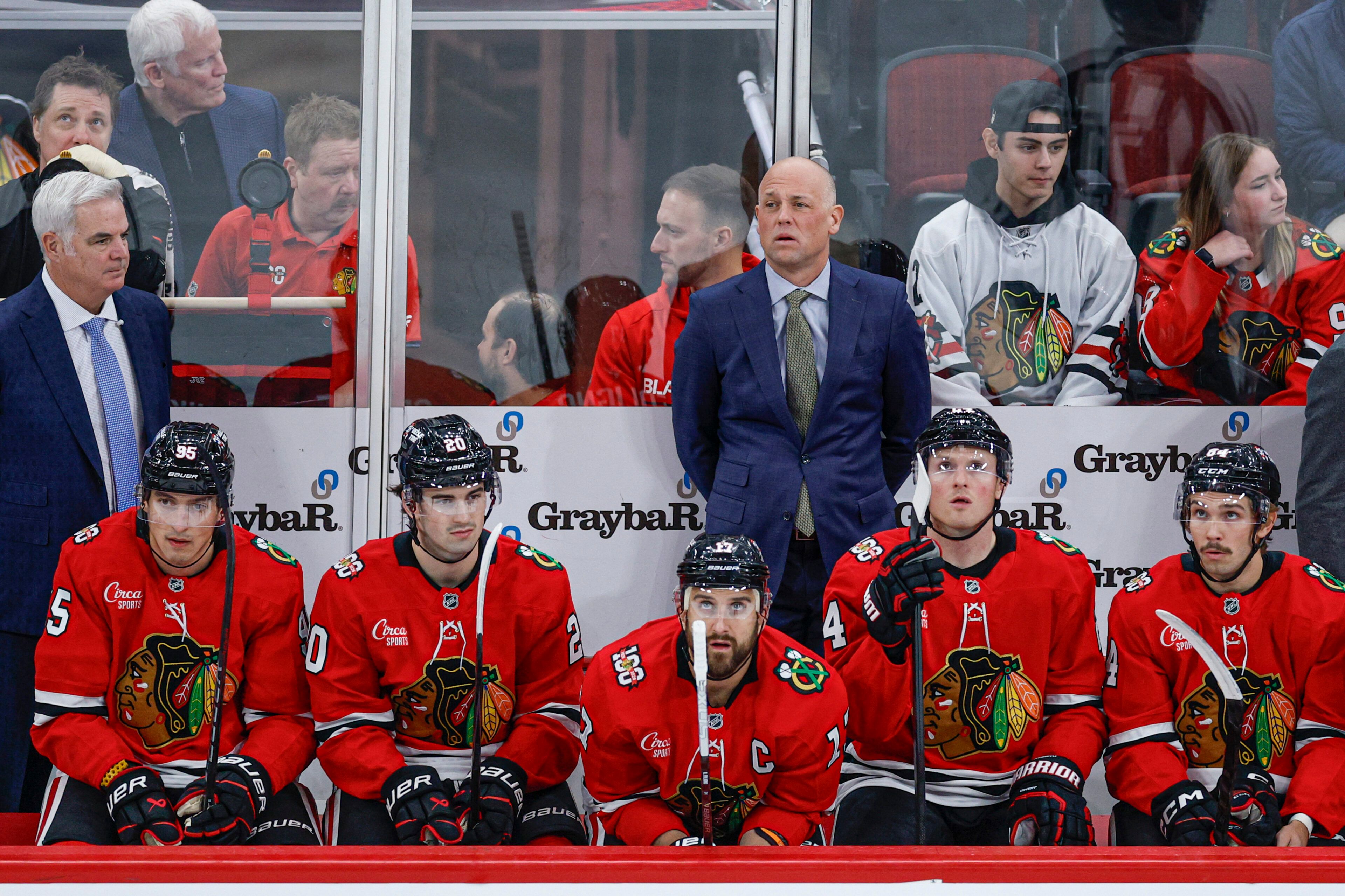 Blackhawks HC Jeff Blashill Defends Young Core After Lopsided Loss ...