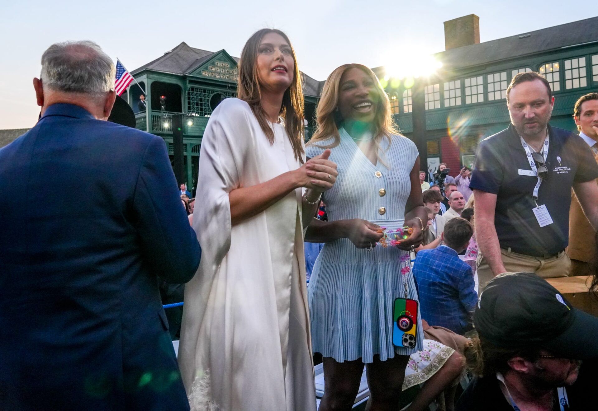 Russian icon Maria Sharapova heartwarmingly reminisces about her thoughts when Serena Williams delivered her International Hall of Fame induction speech.