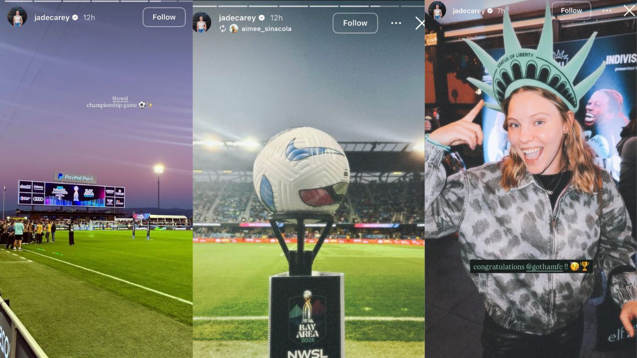 Still taken from Carey's Instagram (source: @jadecarey/Instagram)