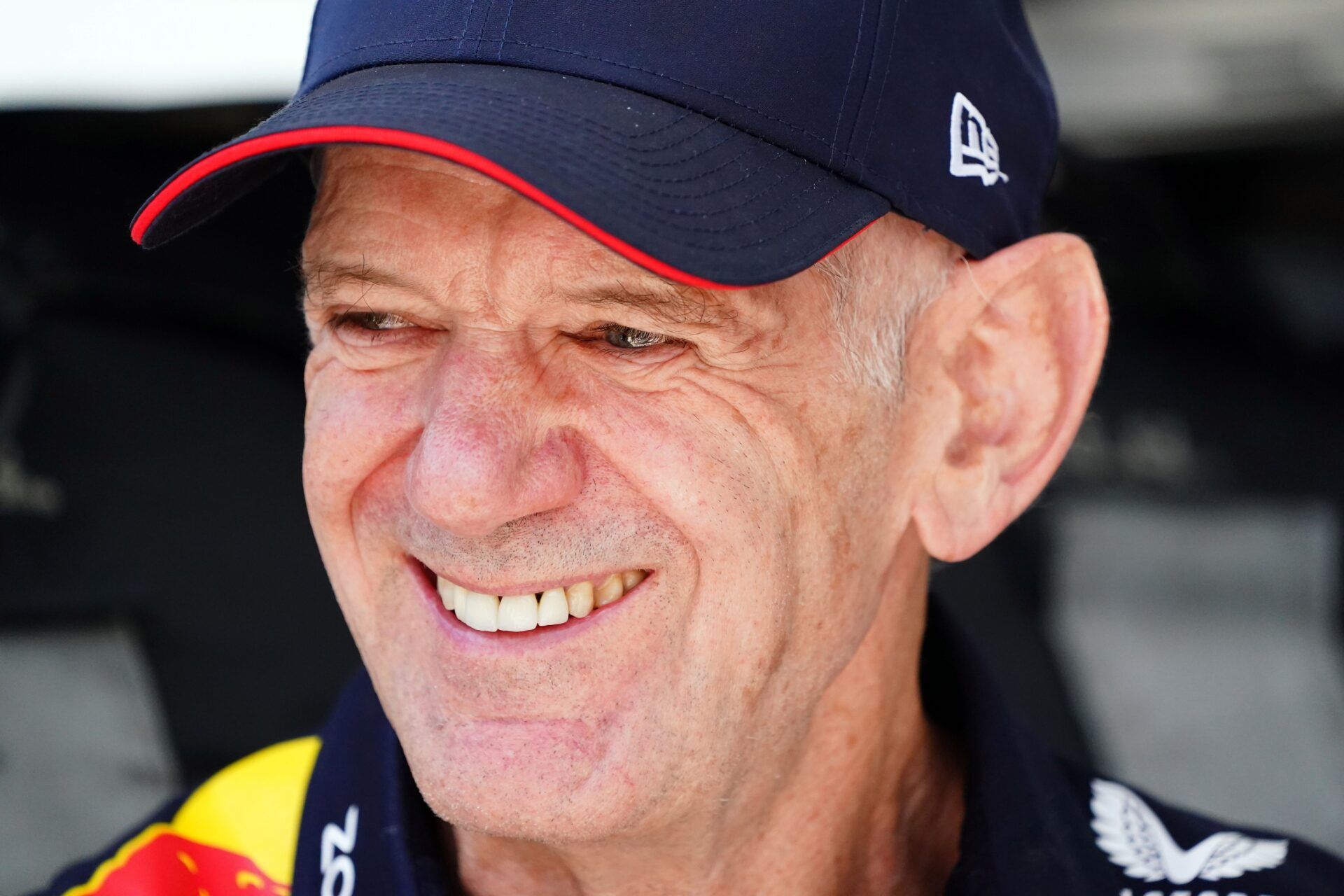 Red Bull pioneering engineer and Chief Technical officer Adrian Newey in the paddock before the F1 Sprint Race at Miami International Autodrome.