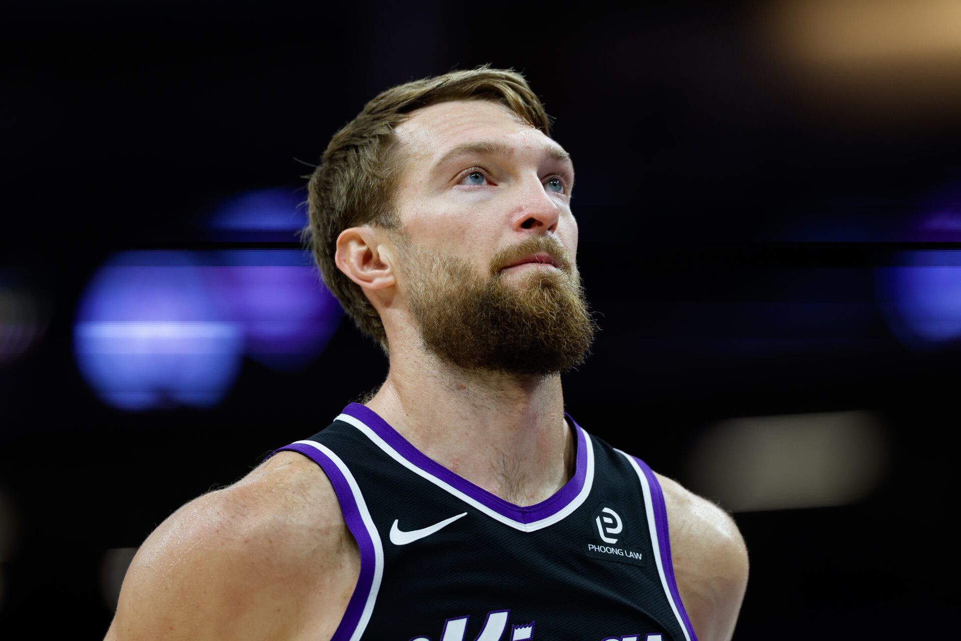 Sacramento Kings center Domantas Sabonis (11) looks on during the fourth quarter against the Denver Nuggets at Golden 1 Center.