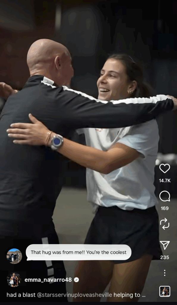 Andre Agassi's daughter Jaz comments on her father's meeting with Emma Navarro