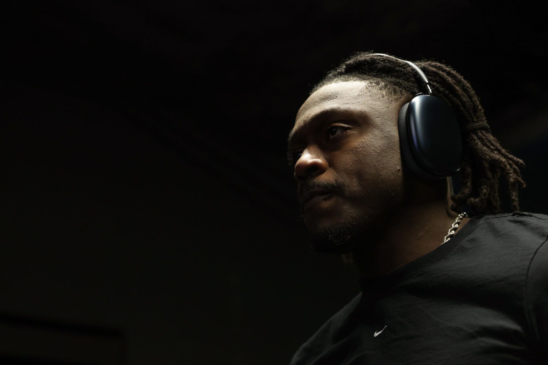 Philadelphia Eagles wide receiver A.J. Brown (11) walks through the tunnel prior to the game against the Chicago Bears at Lincoln Financial Field.