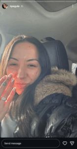 Jessica Pegula's sister Kelly's Instagram story