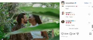 Screenshot of Venus Williams’ Instagram post featuring Coco Gauff’s reaction | Source: IG/venuswilliams