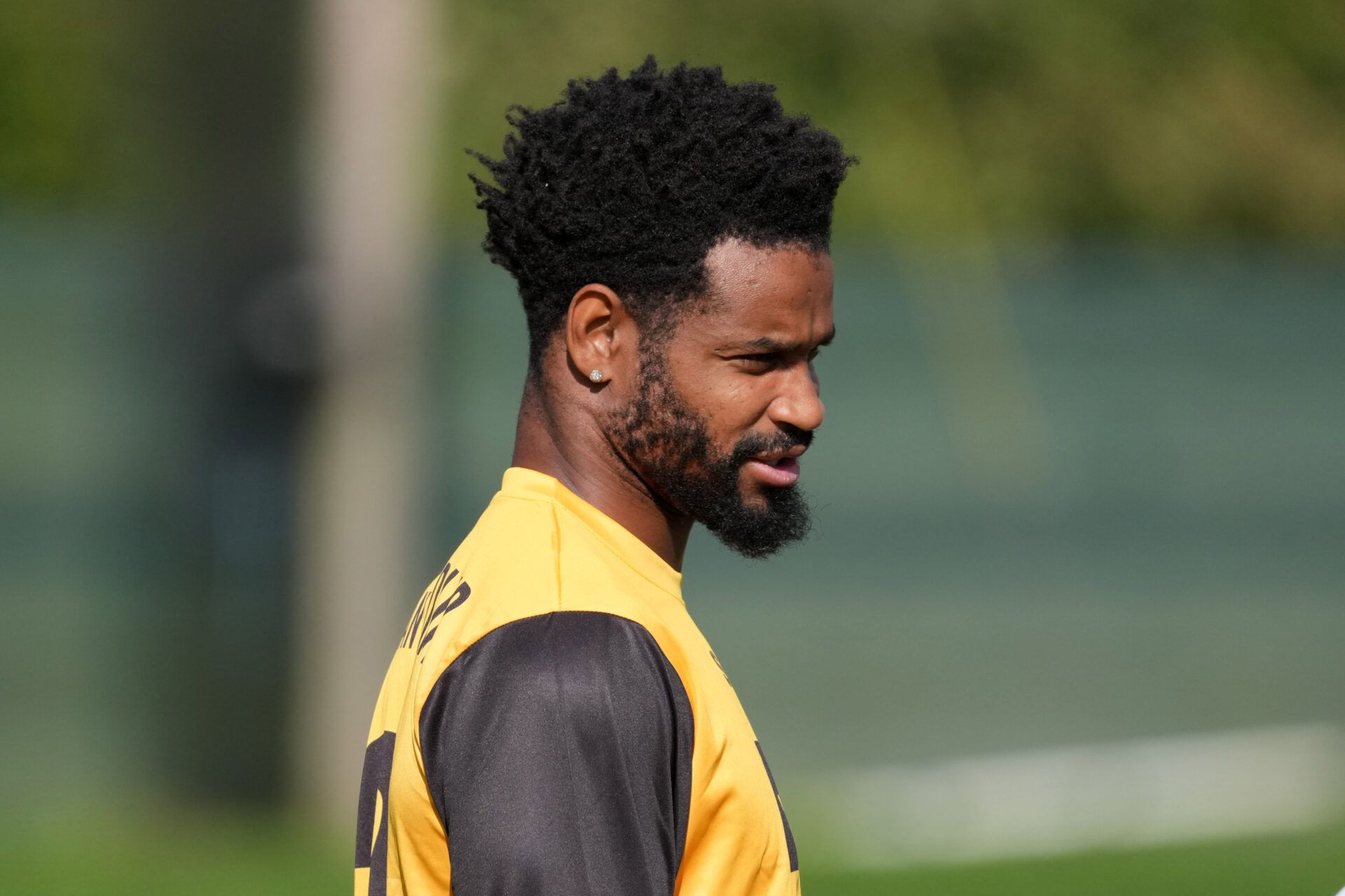 Pittsburgh Steelers cornerback Darius Slay (23) during practice at Carton House.
