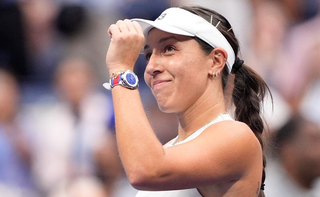 Jessica Pegula (USA) after beating Victoria Azarenka (not pictured) on day six of the 2025 U.S. Open tennis tournament at the USTA Billie Jean King National Tennis Center.