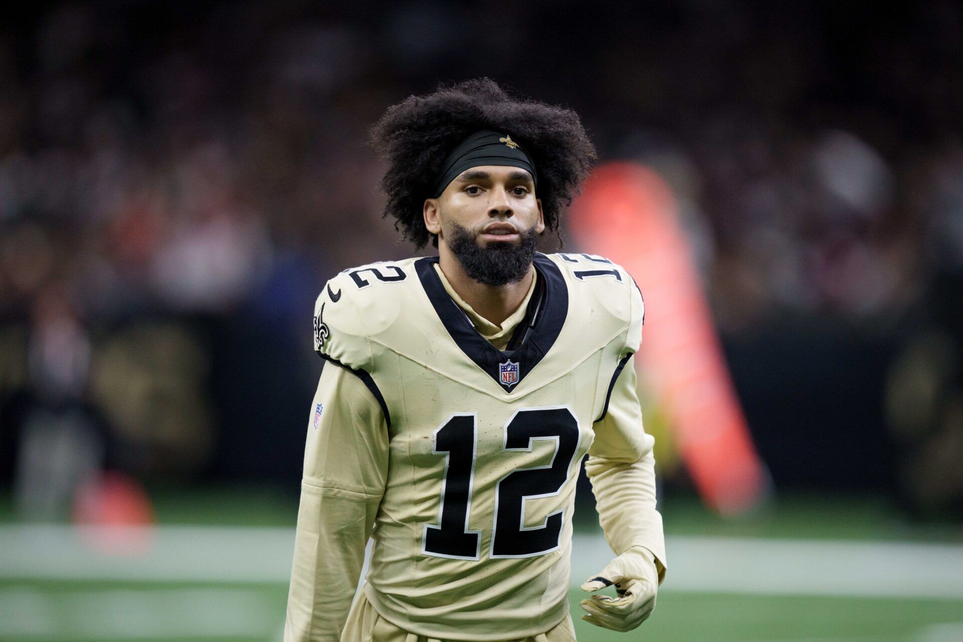 New Orleans Saints wide receiver Chris Olave (12) at Caesars Superdome.