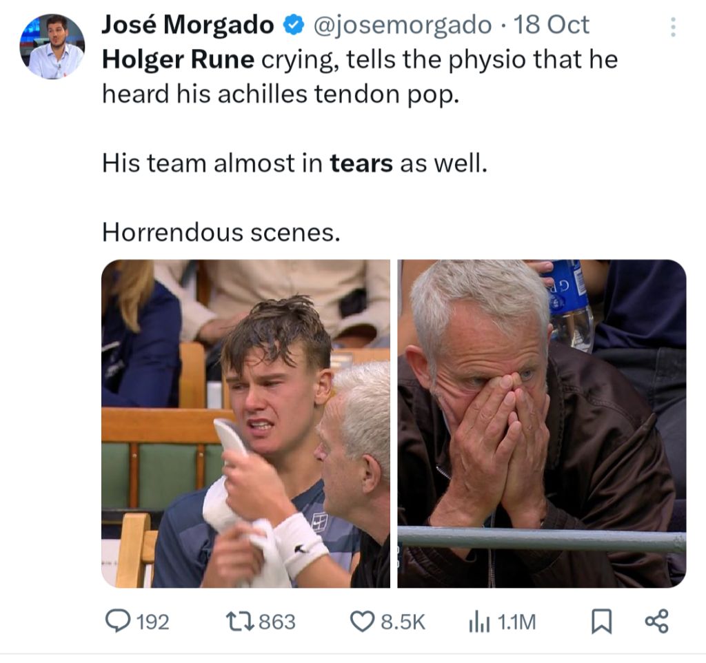 Holger Rune's Stockholm Run Was Cut Short in Devastating Fashion