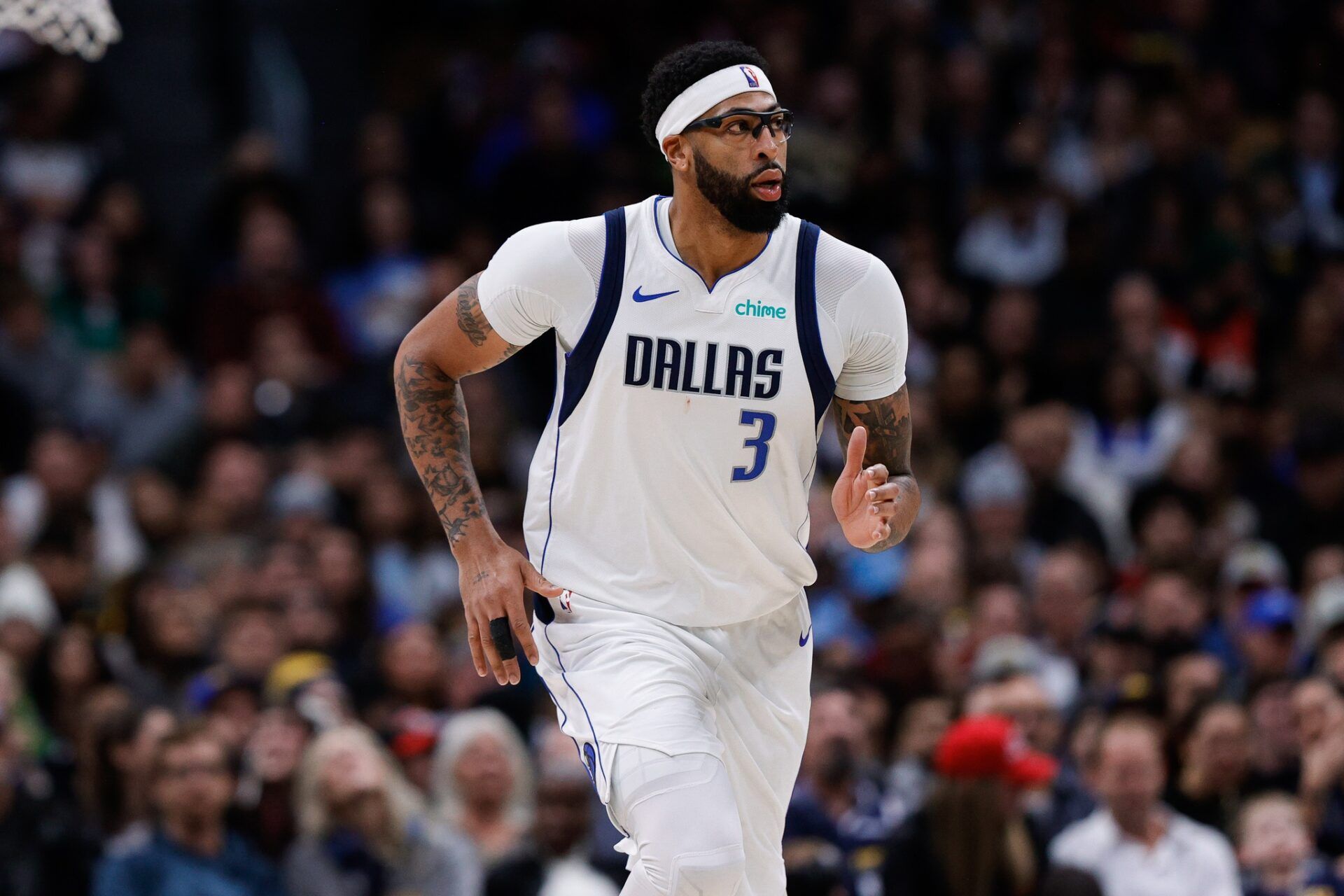 Dallas Mavericks forward Anthony Davis (3) in the fourth quarter against the Denver Nuggets at Ball Arena.