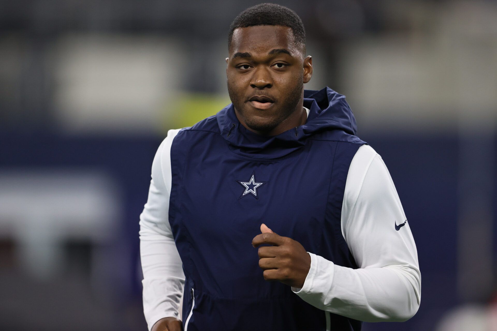 Dallas Cowboys receiver Amari Cooper workouts prior to the game against the Jacksonville Jaguars at AT&T Stadium.