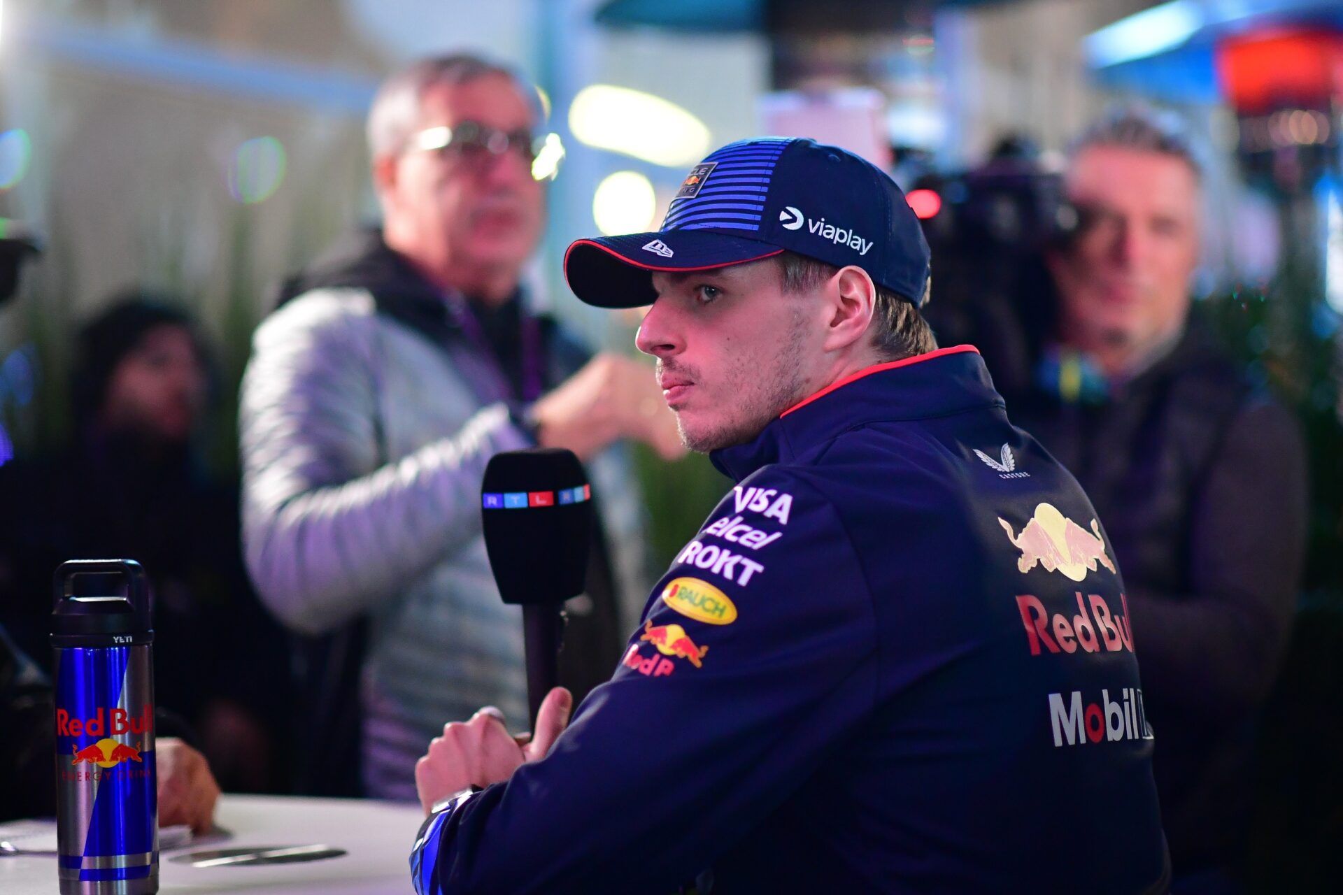 Oracle Red Bull Racing driver Max Verstappen (1)  during media availabilities at Las Vegas Circuit.