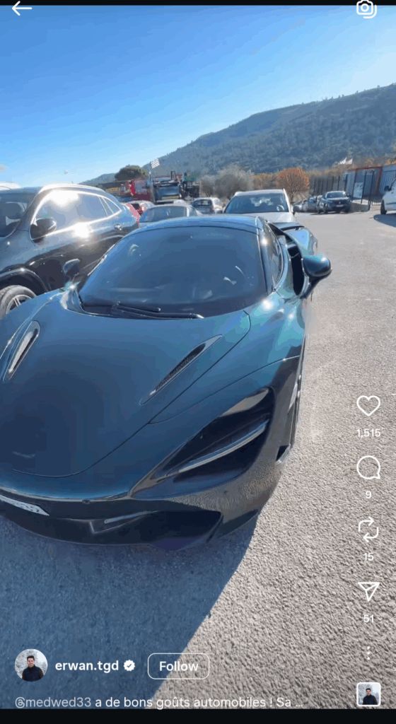 Daniil Medvedev owns a McLaren 720S