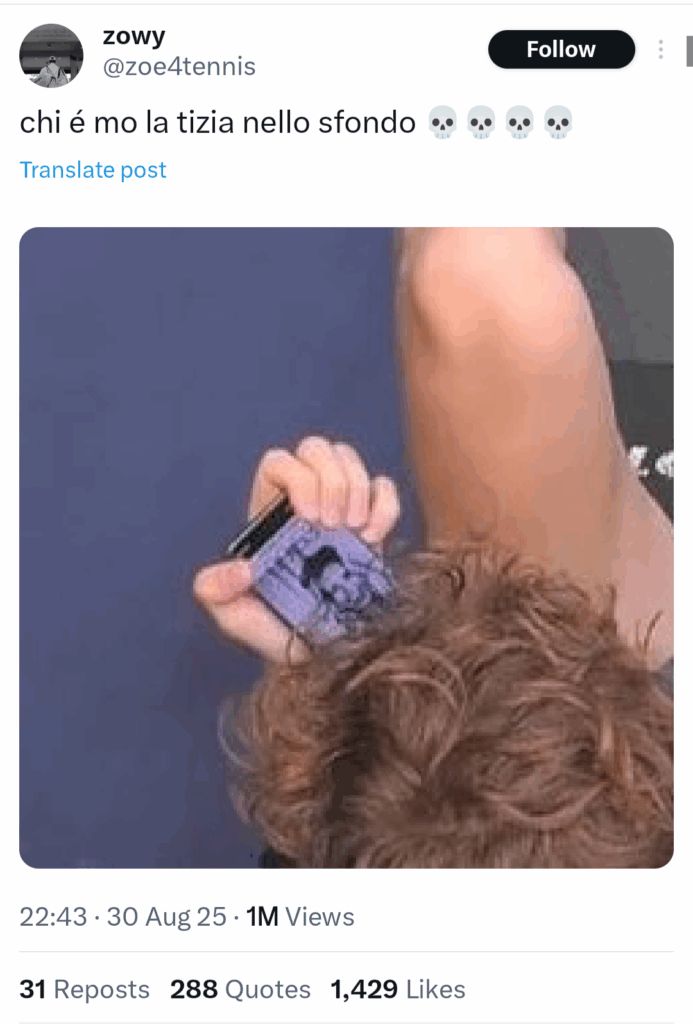 Jannik Sinner spotted at the 2025 US Open 