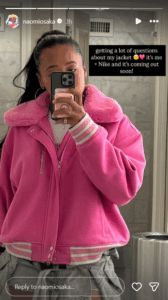 Naomi Osaka's Instagram story