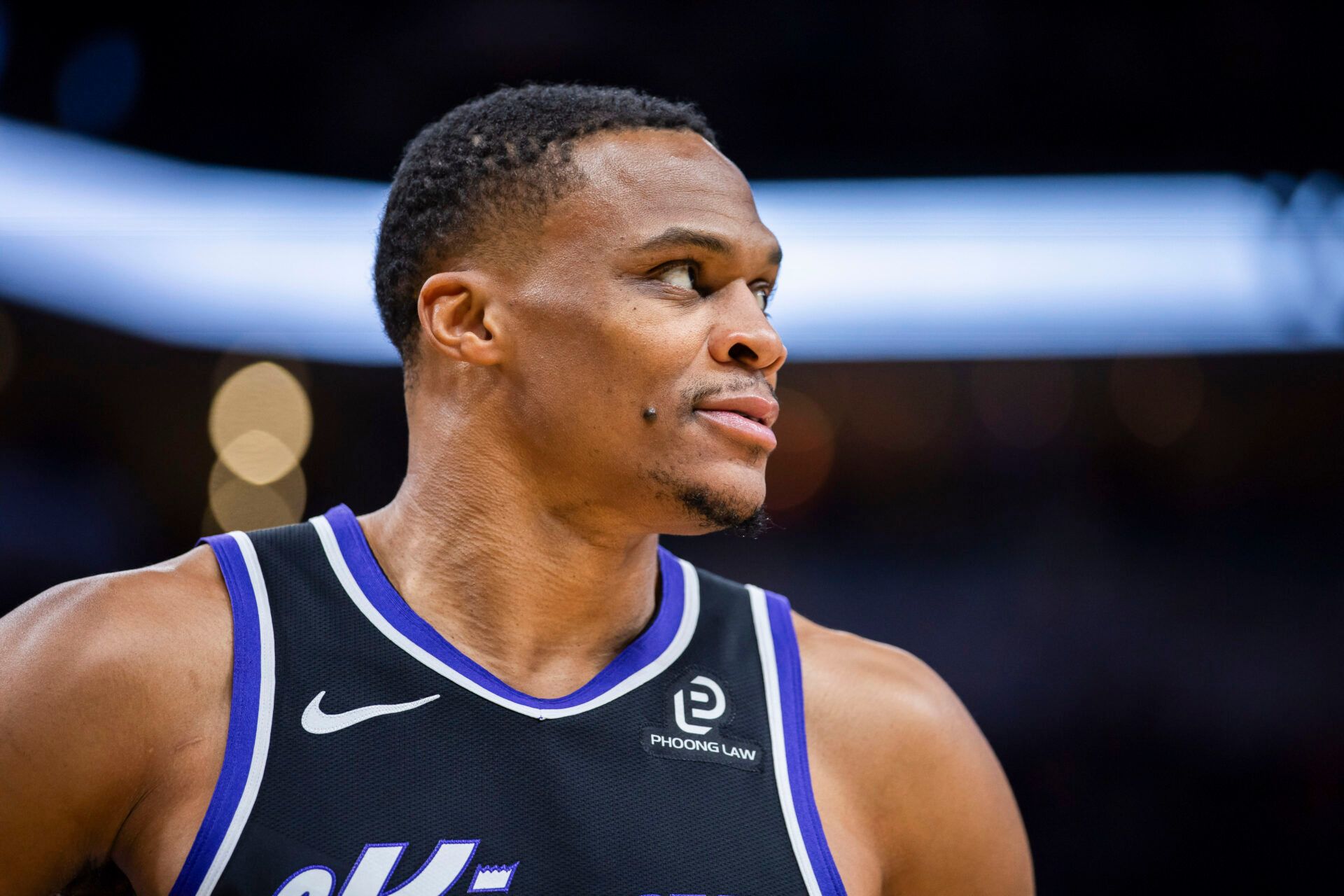 Sacramento Kings guard Russell Westbrook (18)  in the second half against the Indiana Pacers at Gainbridge Fieldhouse.