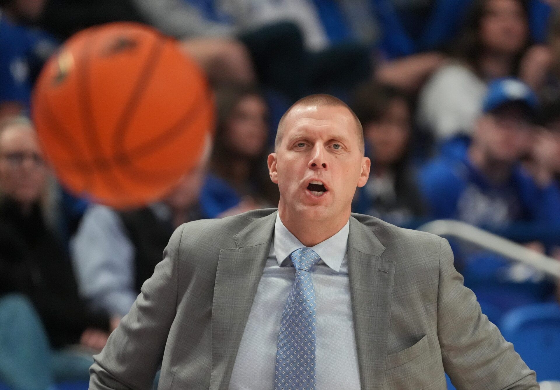 Kentucky's head coach Mark Pope coaches against Eastern Illinois at Rupp Arena.
November 14, 2025