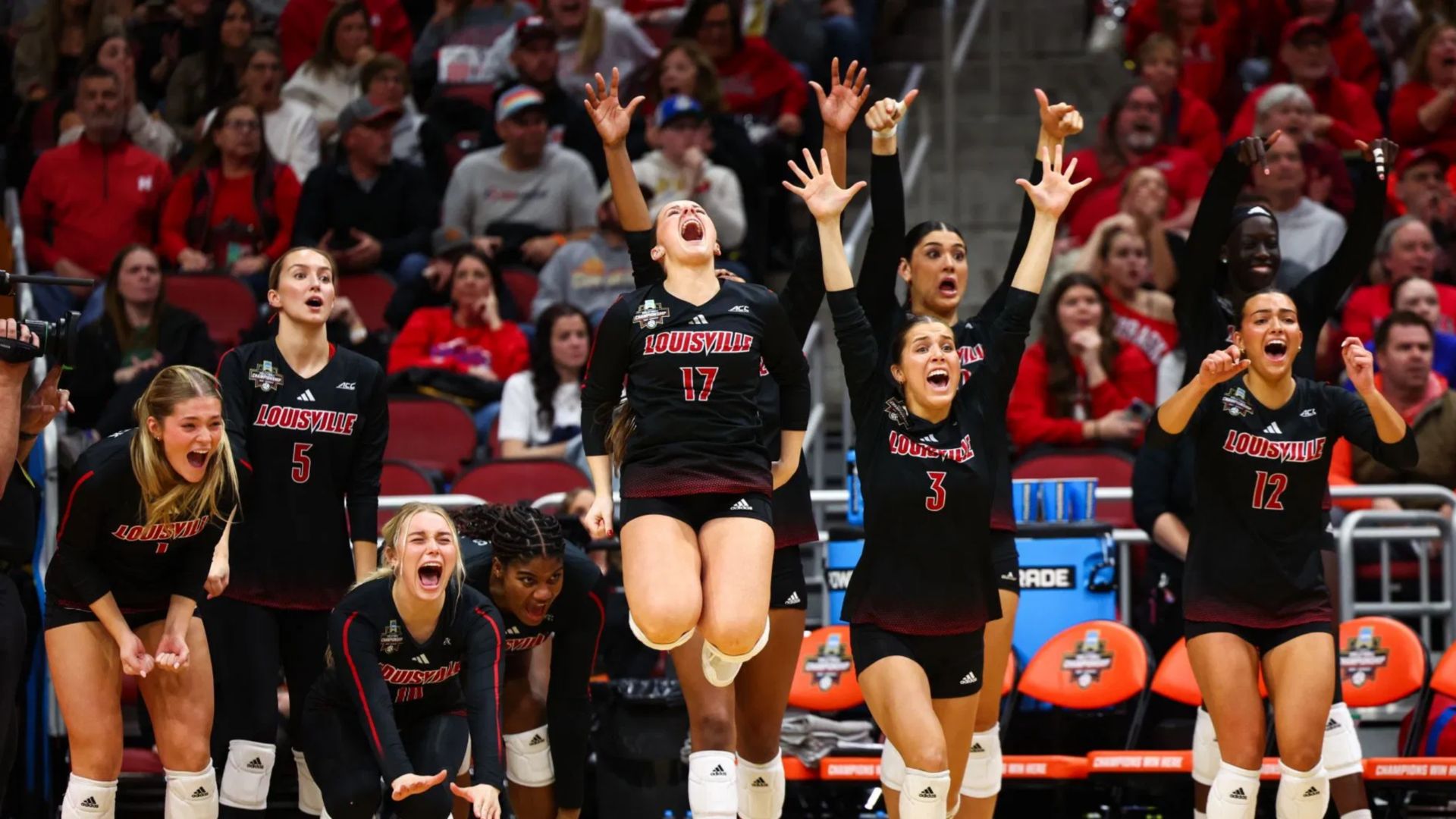 All about the game between Louisville Volleyball [Louisville Cardinals] and the Texas A&M Aggies at the 2025 NCAA Women's Volleyball Chammpionships [Image Source : Getty Images]
