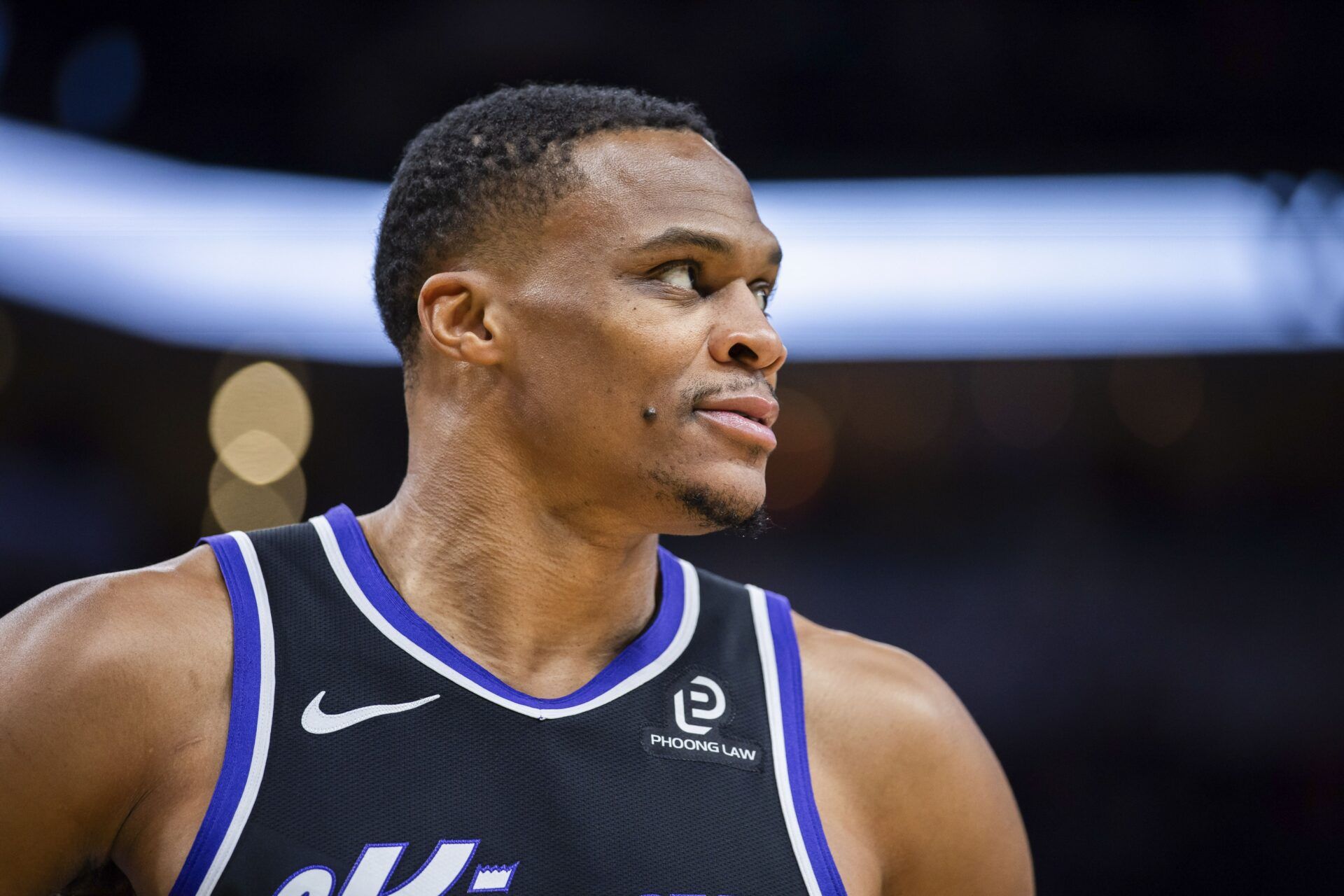 Sacramento Kings guard Russell Westbrook (18)  in the second half against the Indiana Pacers at Gainbridge Fieldhouse.