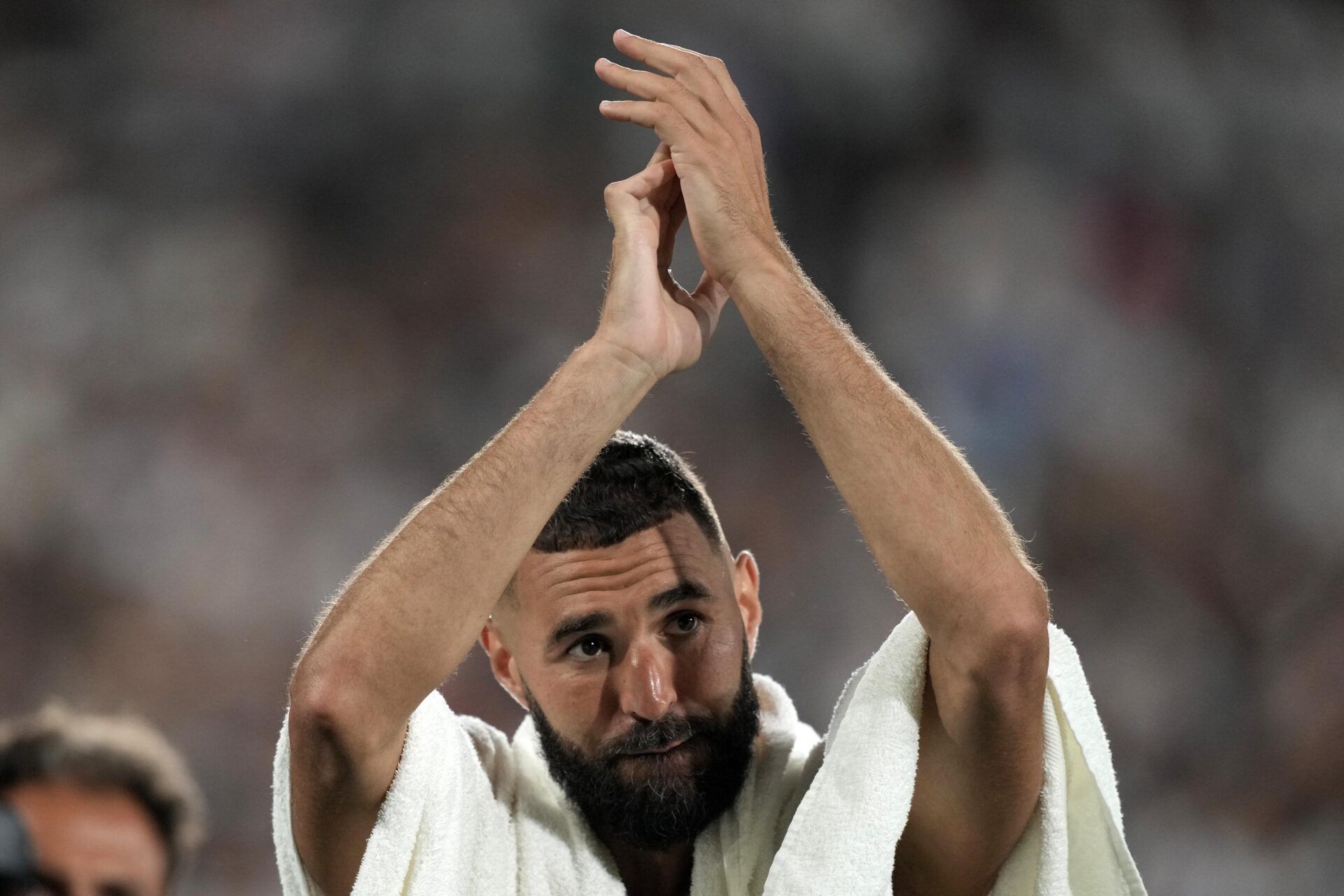 Former Real Madrid forward Karim Benzema. (Image Credits: Kirby Lee-USA TODAY Sports)