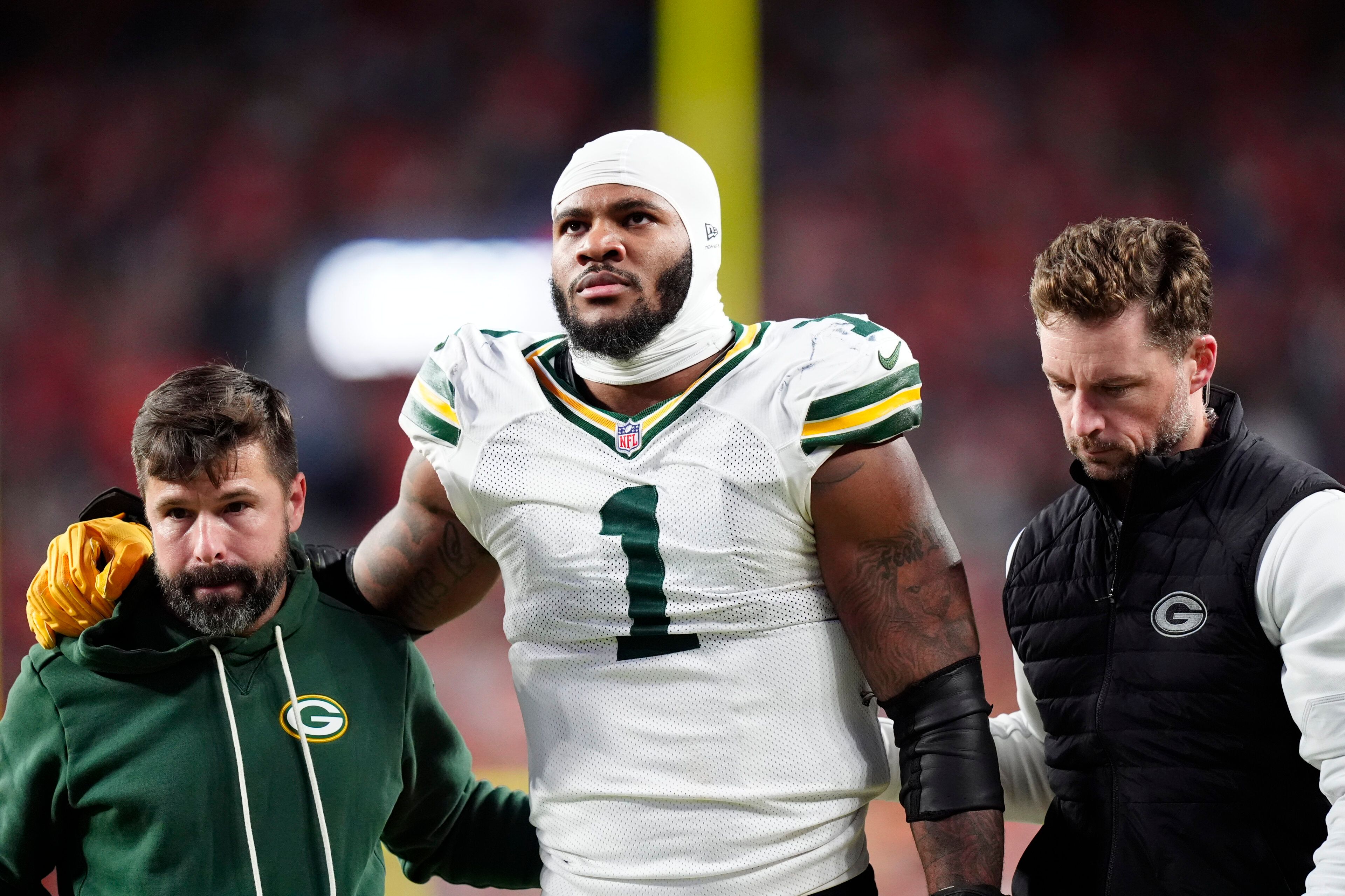 Edgerrin Cooper lining up for the Green Bay Packers