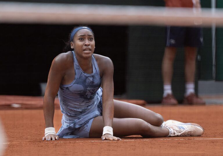 Coco Gauff of the United States pictured after the singles final against Aryna Sabalenka.