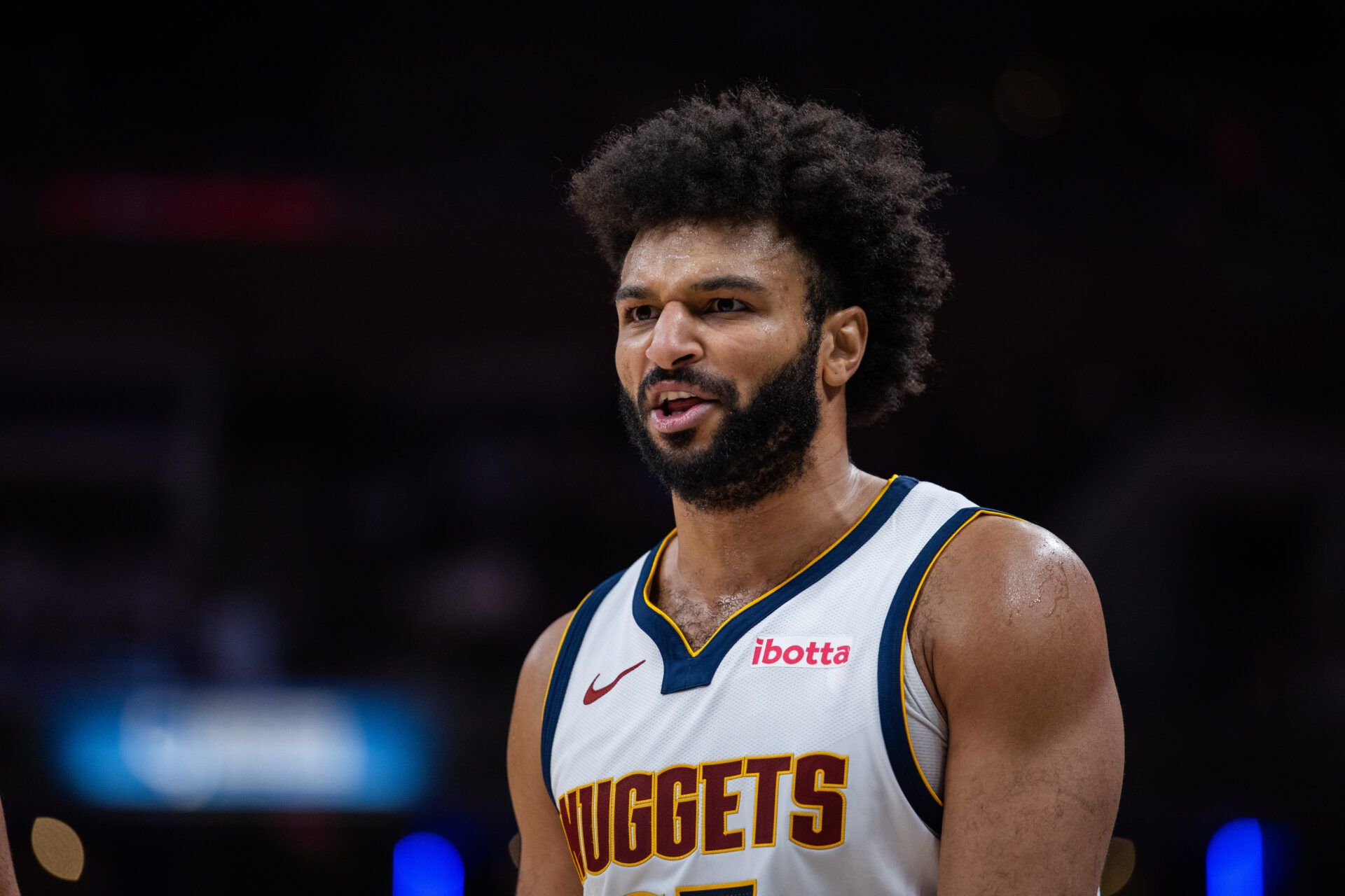 Denver Nuggets guard Jamal Murray (27) in the second half against the Indiana Pacers at Gainbridge Fieldhouse.