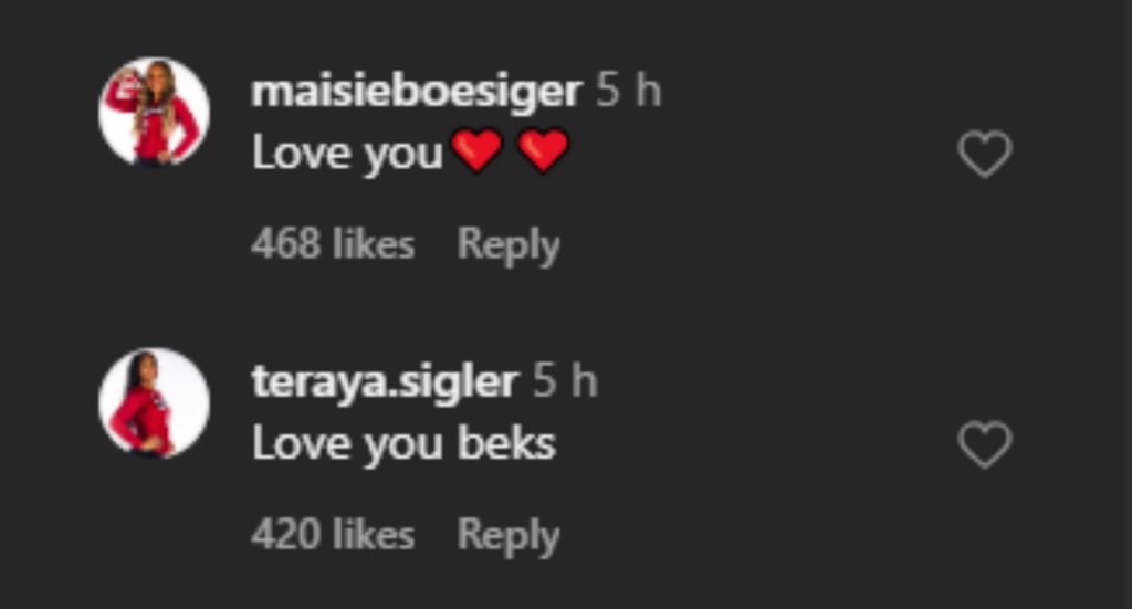 Rebekah Allick gets support