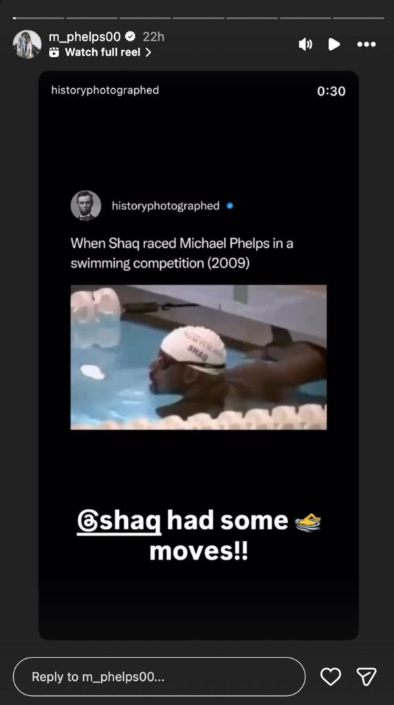 Michael Phelps lauds Shaq's swimming