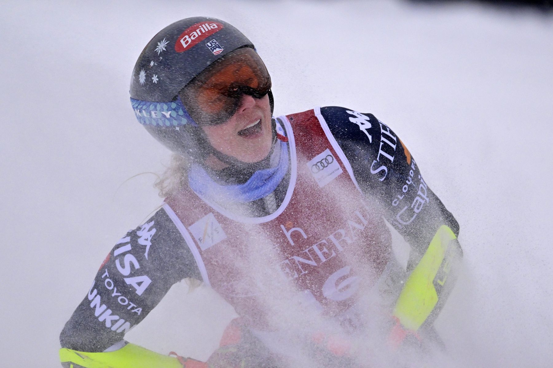 Mikaela Shiffrin of the United States during the PwC Tremblant alpine skiing World Cup at Mont-Tremblant Ski Resort.
