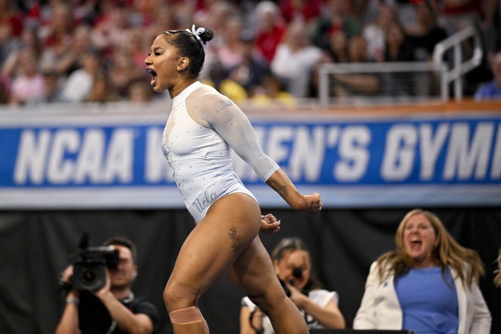 Jordan Chiles Makes a Clear Statement About Who She Is Now With Her Final NCAA Floor Routine