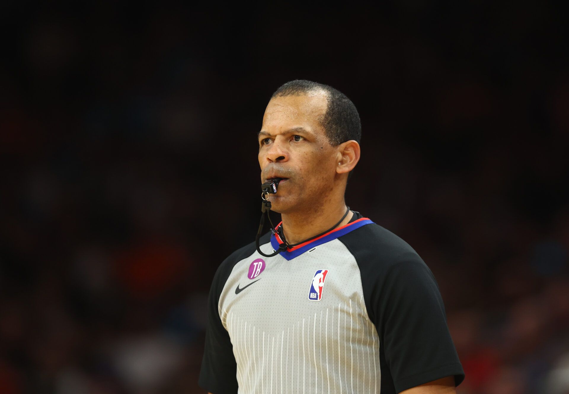 NBA referee Eric Lewis during the Phoenix Suns game against the Minnesota Timberwolves at Footprint Center.