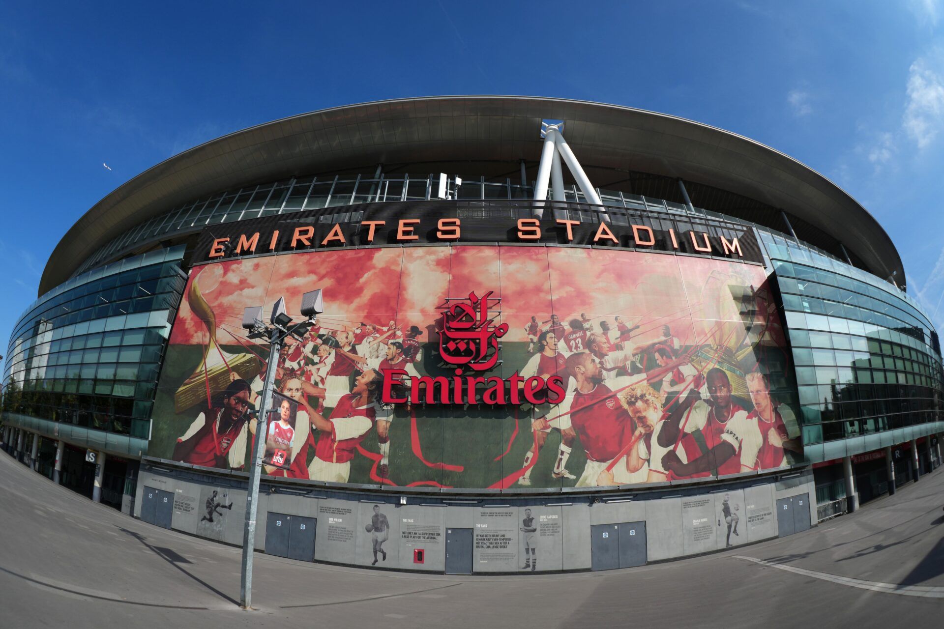A general overall  view of the Emirates Stadium, home of the Arsenal football club.