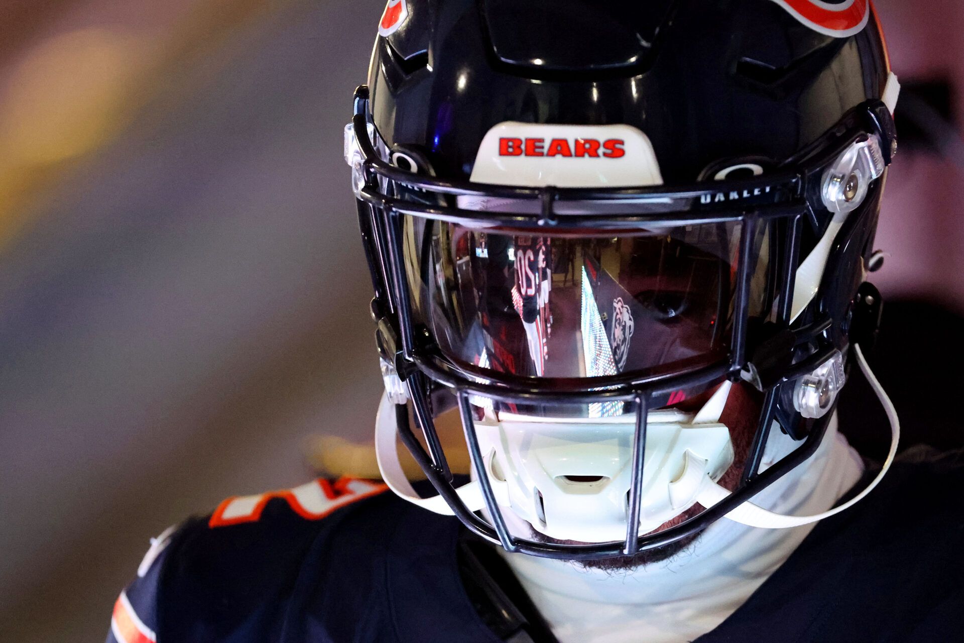 Chicago Bears wide receiver DJ Moore (2) takes the field before the game against the Green Bay Packers at Soldier Field.