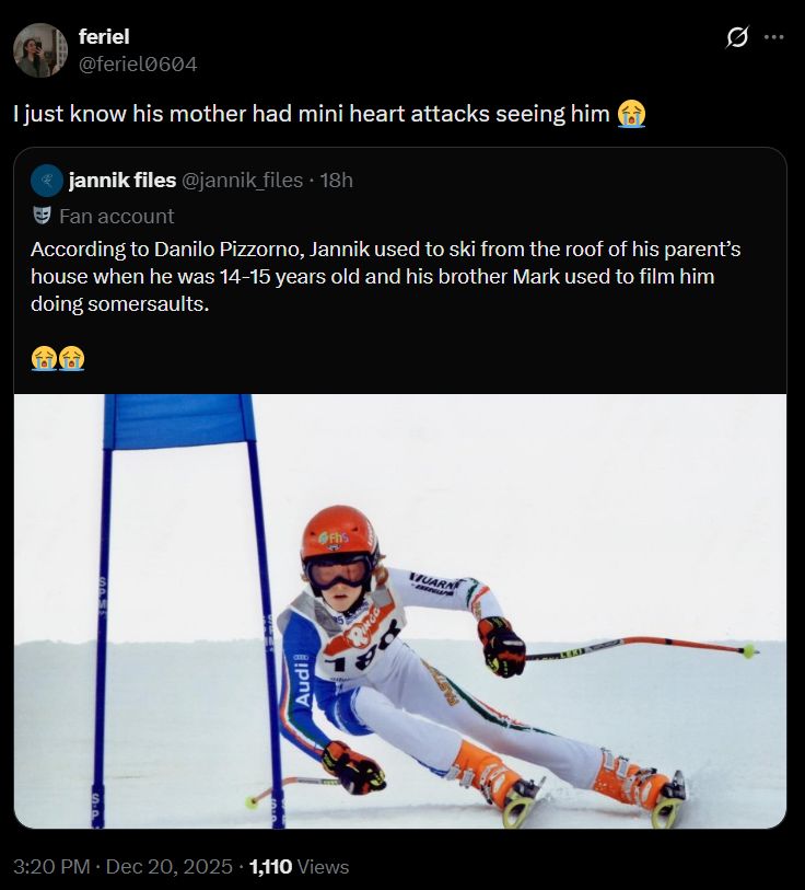 Screengrab of a tweet on X