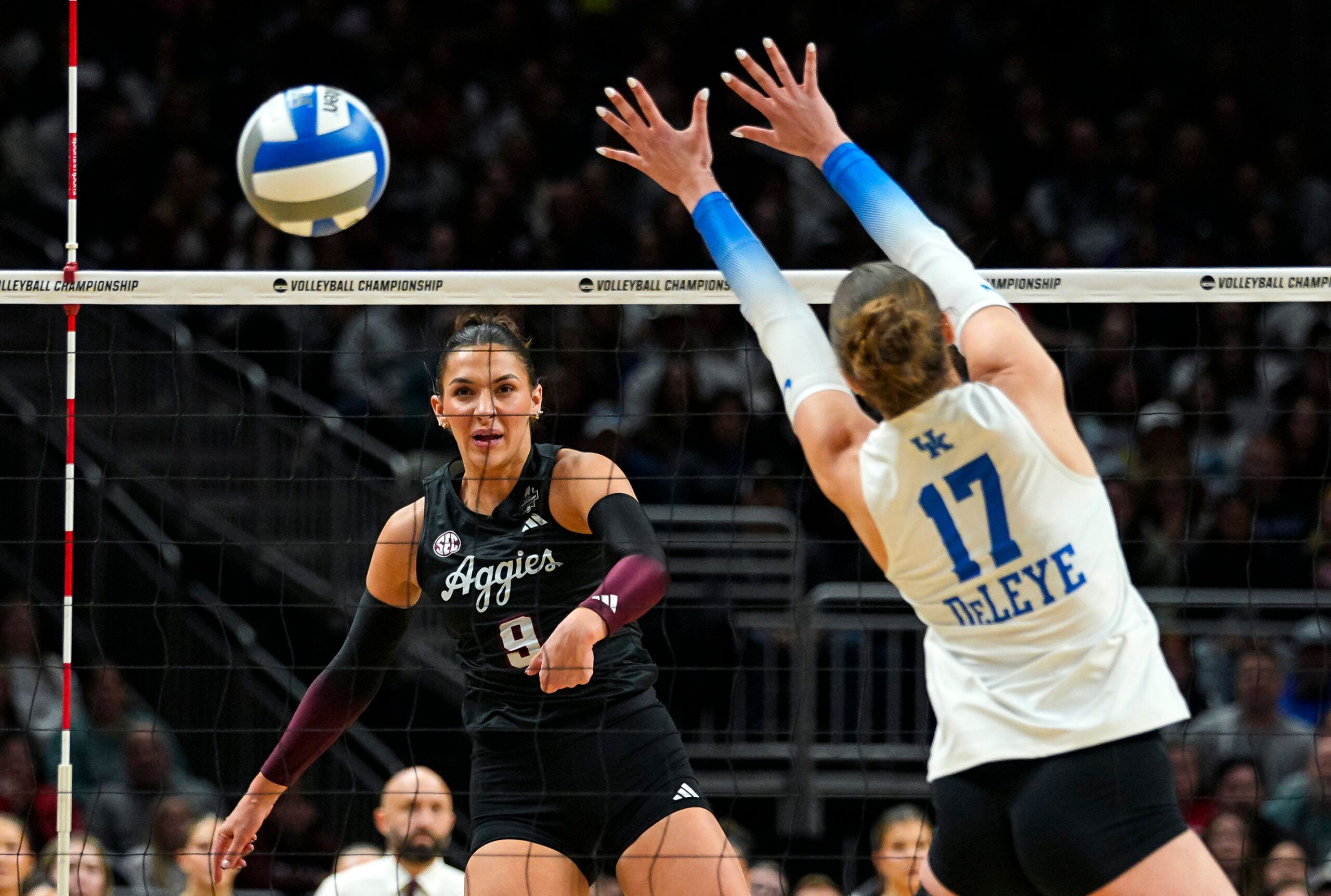 Texas A&M Volleyball's Logan Lednicky expresses her feelings after