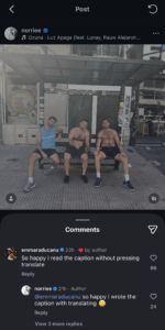Emma Raducanu's comment on Cameron Norrie's Instagram post