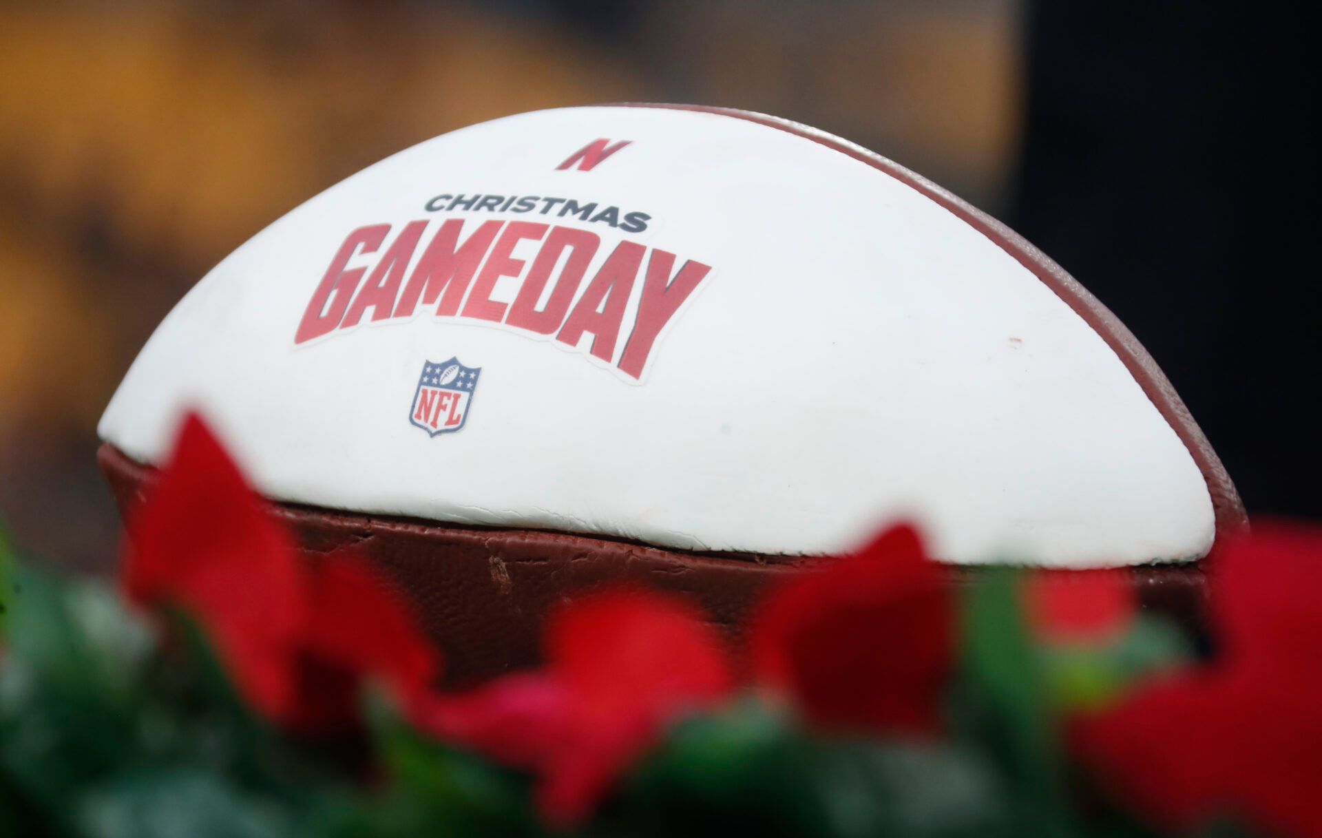 Netflix Christmas GameDay cake seen after the Kansas City Chiefs defeated the Pittsburgh Steelers at Acrisure Stadium.