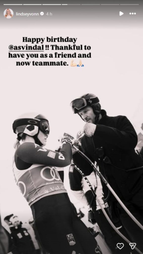 Lindsey Vonn wishes Lund Svindal a heartfelt birthday @lindseyvonn