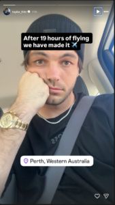 Screenshot of Taylor Fritz’s Instagram story | Source: IG/taylor_fritz