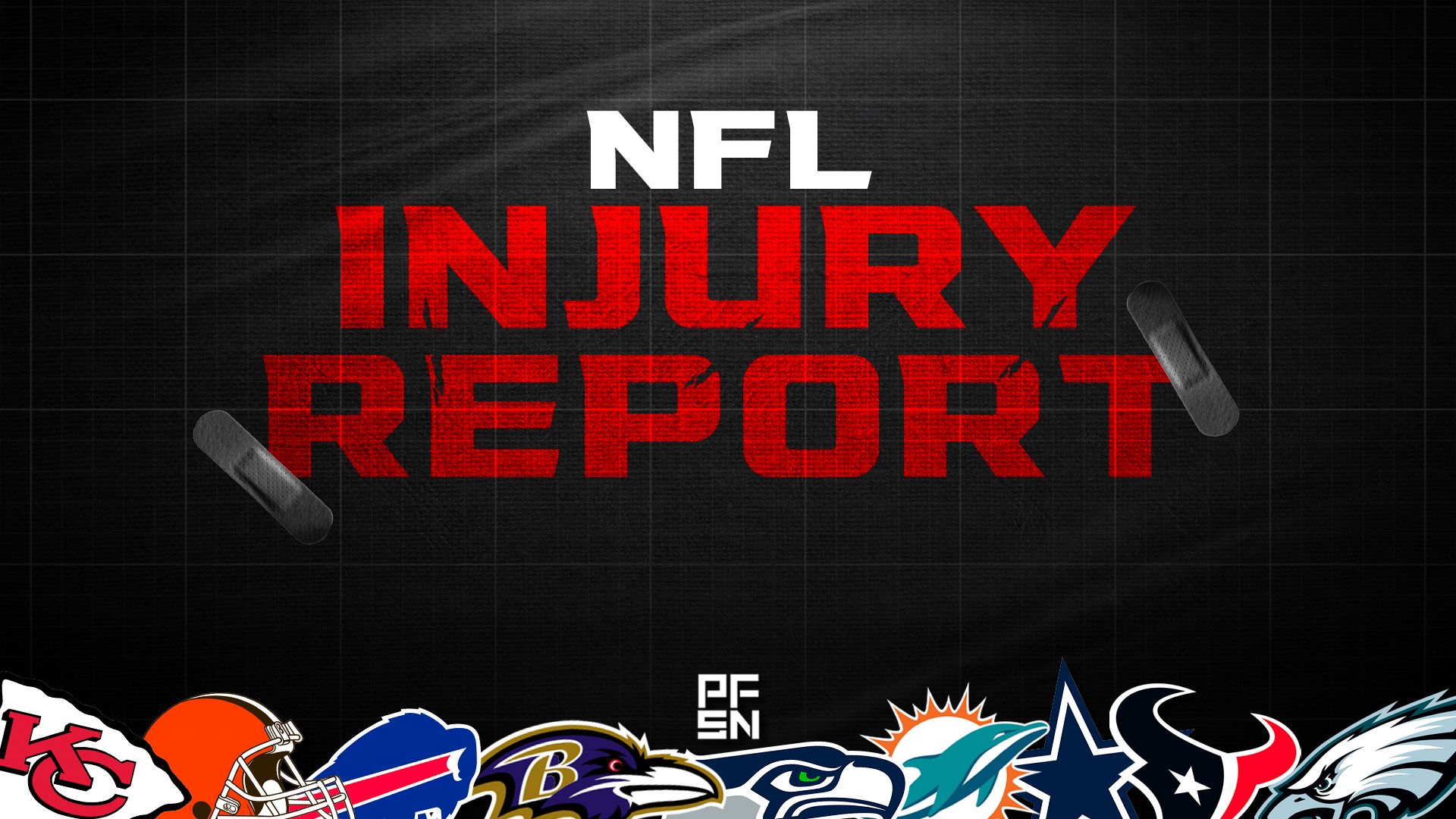 Week 18 NFL Injury Report Graphic