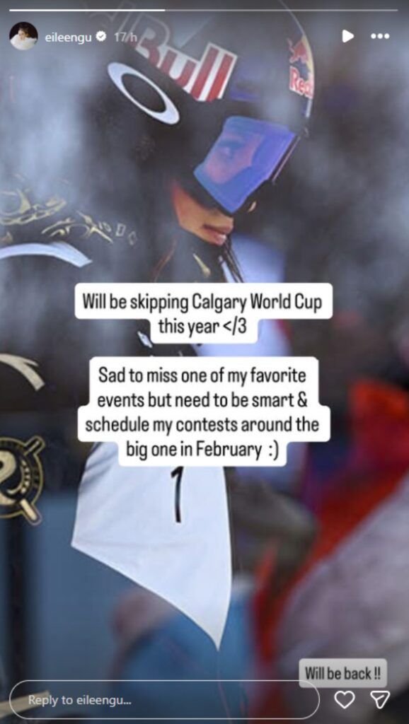 Eileen Gu announces major decision amid World Cup season