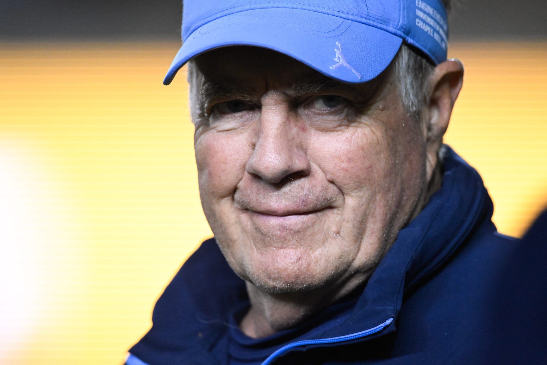 North Carolina Tar Heels head coach Bill Belichick looks on before the game against the California Golden Bears at California Memorial Stadium.